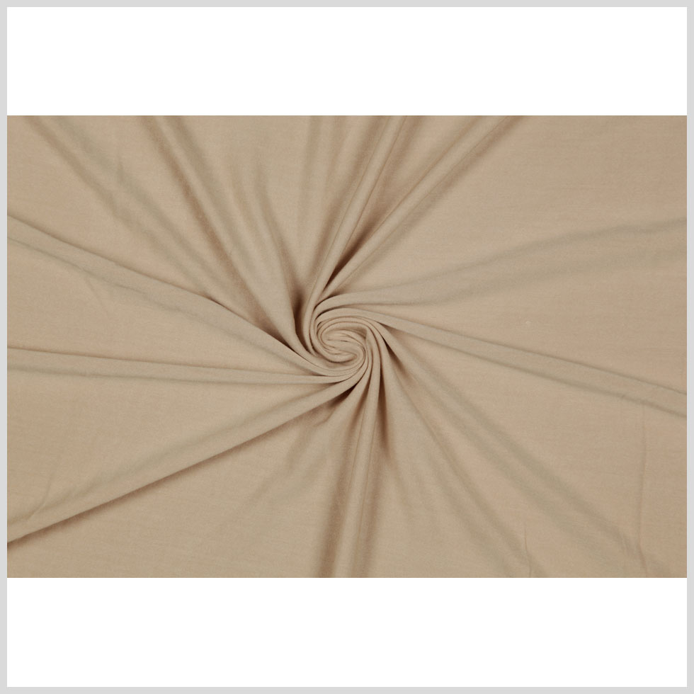 Beige Stretch Rayon Jersey Full