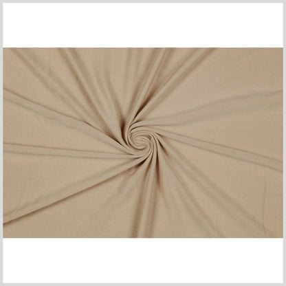 Beige Stretch Rayon Jersey Full