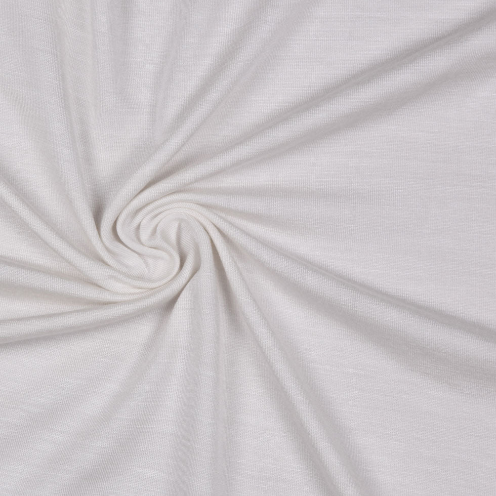 Ivory Stretch Rayon Jersey Detail