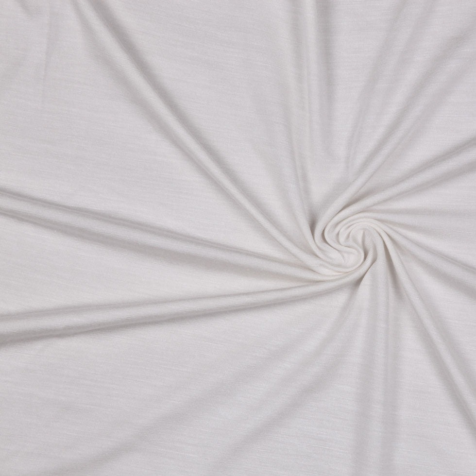 Ivory Stretch Rayon Jersey