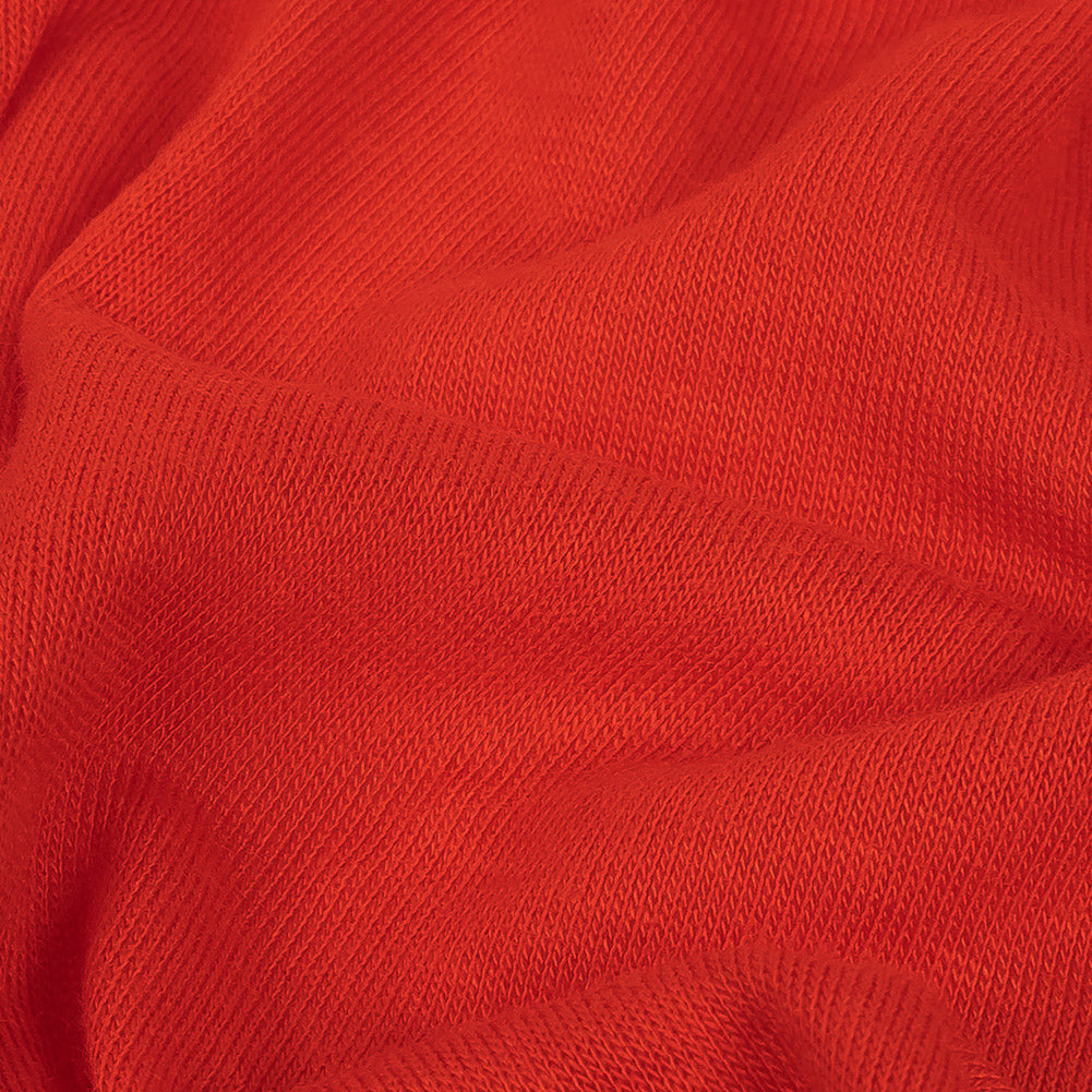 Bittersweet Red Lightweight Stretch Rayon Jersey Detail