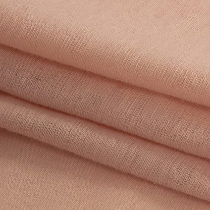 Peach Lightweight Stretch Rayon Jersey Folded
