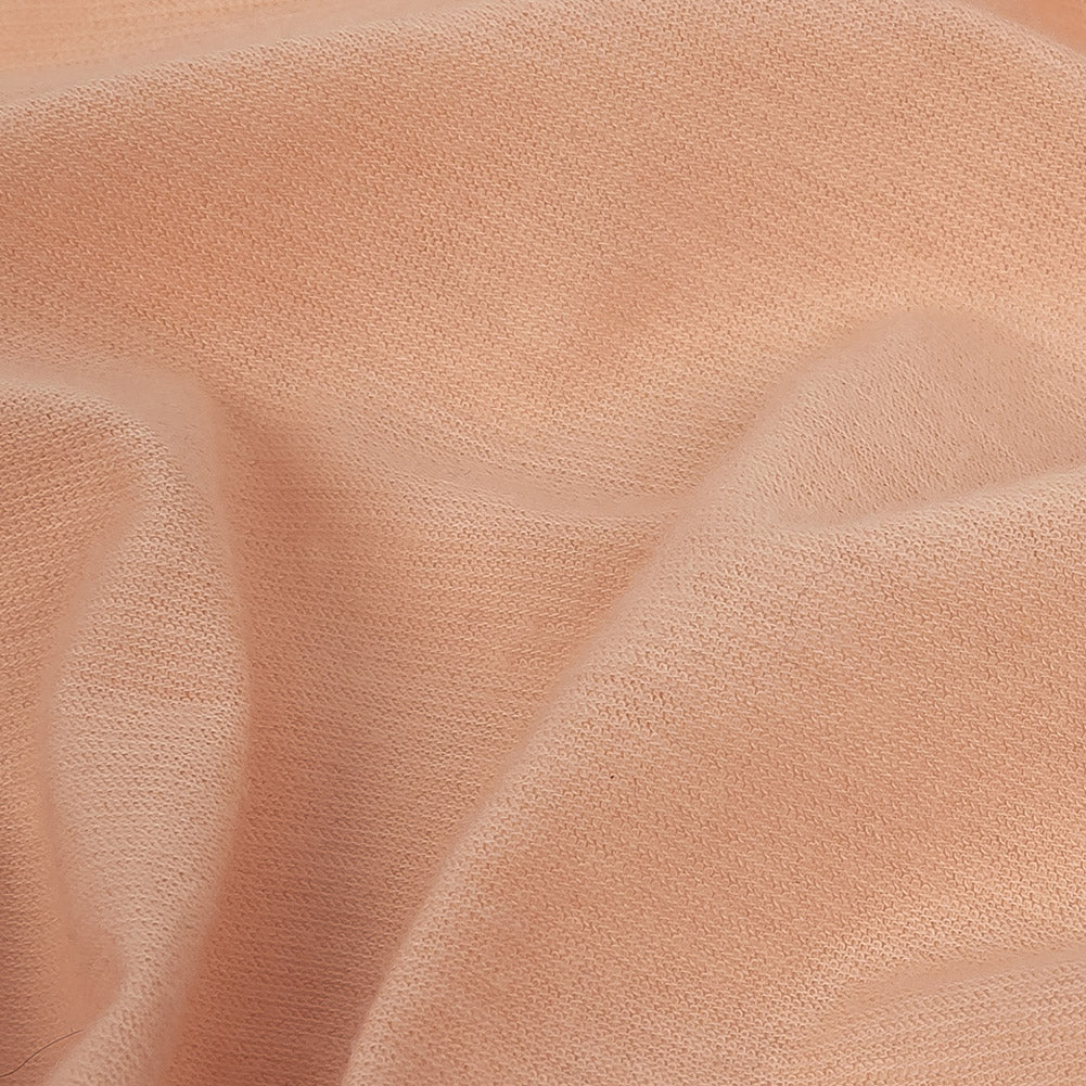 Peach Lightweight Stretch Rayon Jersey Detail