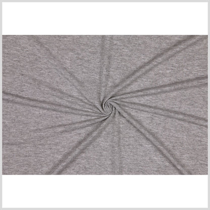 Italian Famous NYC Designer Heathered Gray Rayon Jersey Full