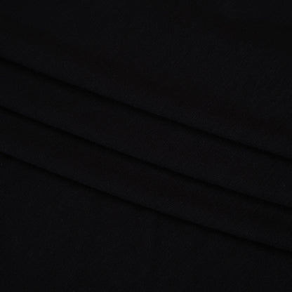 Stretch Rayon Jersey - Black - Designer Deadstock Detail
