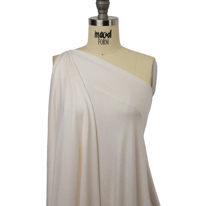 Italian Ivory Stretch Rayon Jersey Drape