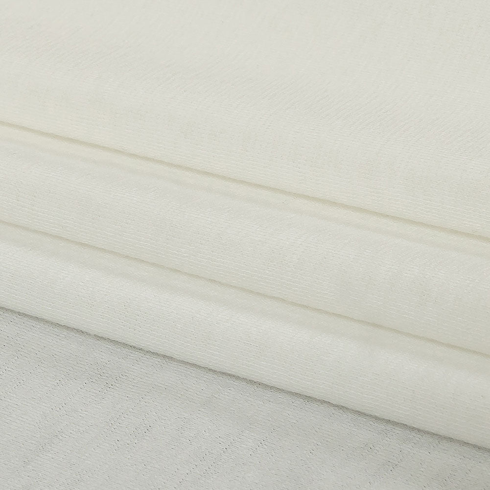 Lily White Lightweight Stretch Rayon Jersey Folded