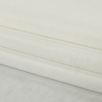 Lily White Lightweight Stretch Rayon Jersey Folded