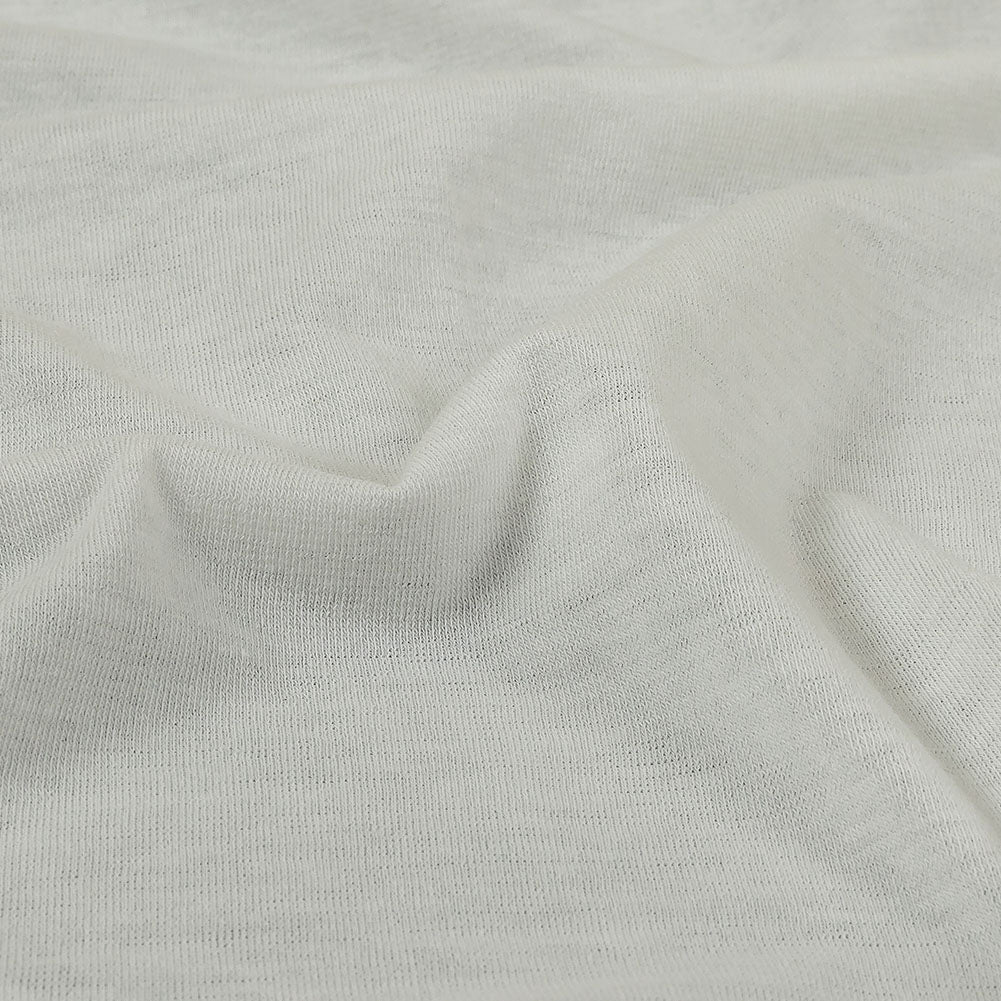 Lily White Lightweight Stretch Rayon Jersey Detail