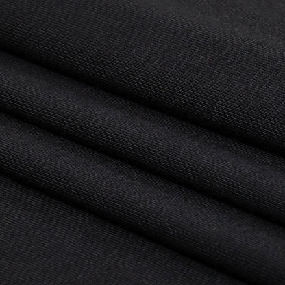 Midnight Navy Stretch Rayon Jersey Folded