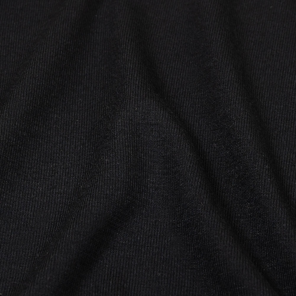 Midnight Navy Stretch Rayon Jersey Detail