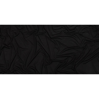 Black Slubbed Stretch Rayon Jersey Full
