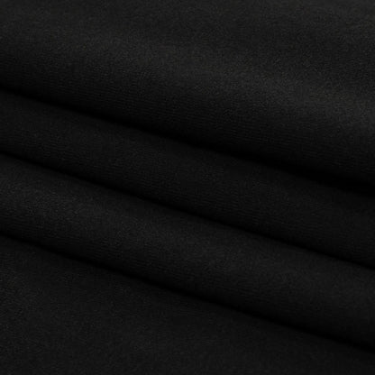 Black Stretch Rayon Jersey Folded