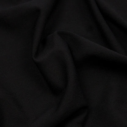 Black Stretch Rayon Jersey Detail