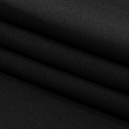Black Stretch Rayon Jersey Folded