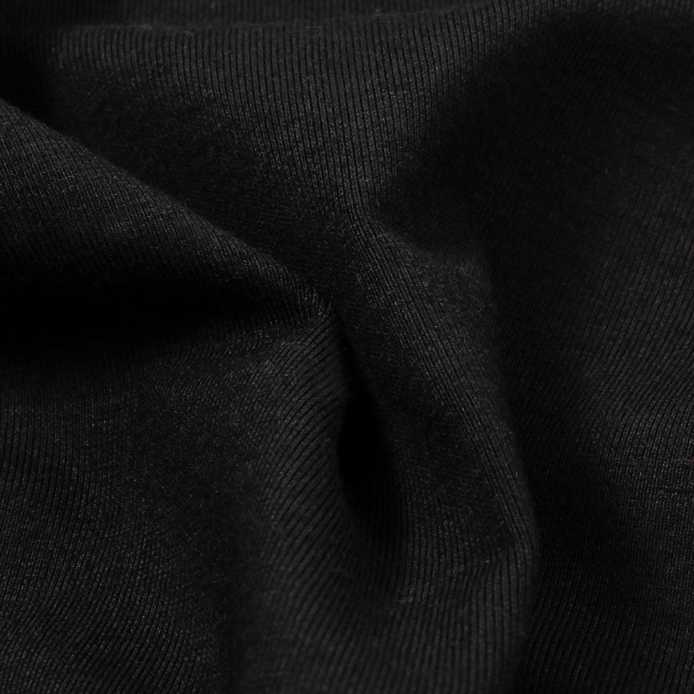 Black Stretch Rayon Jersey Detail