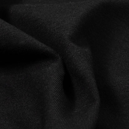 Black Stretch Rayon Jersey Detail