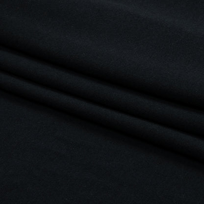 Midnight Navy Stretch Rayon Jersey Folded