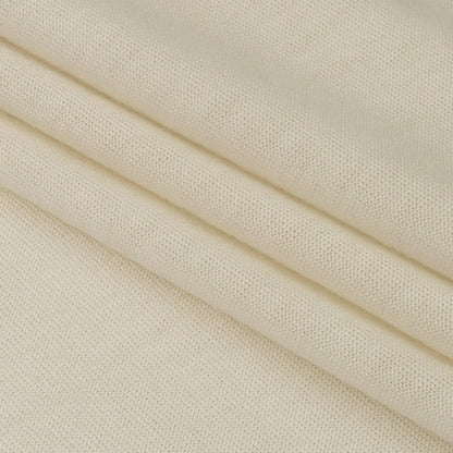 Off White Lightweight Rayon Jersey Folded