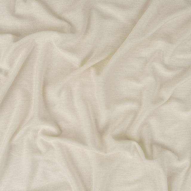 Off White Lightweight Rayon Jersey