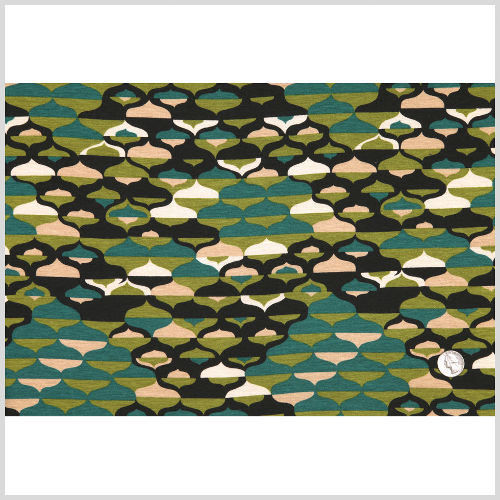 Italian Multicolor Stretch Rayon Jersey Print Full