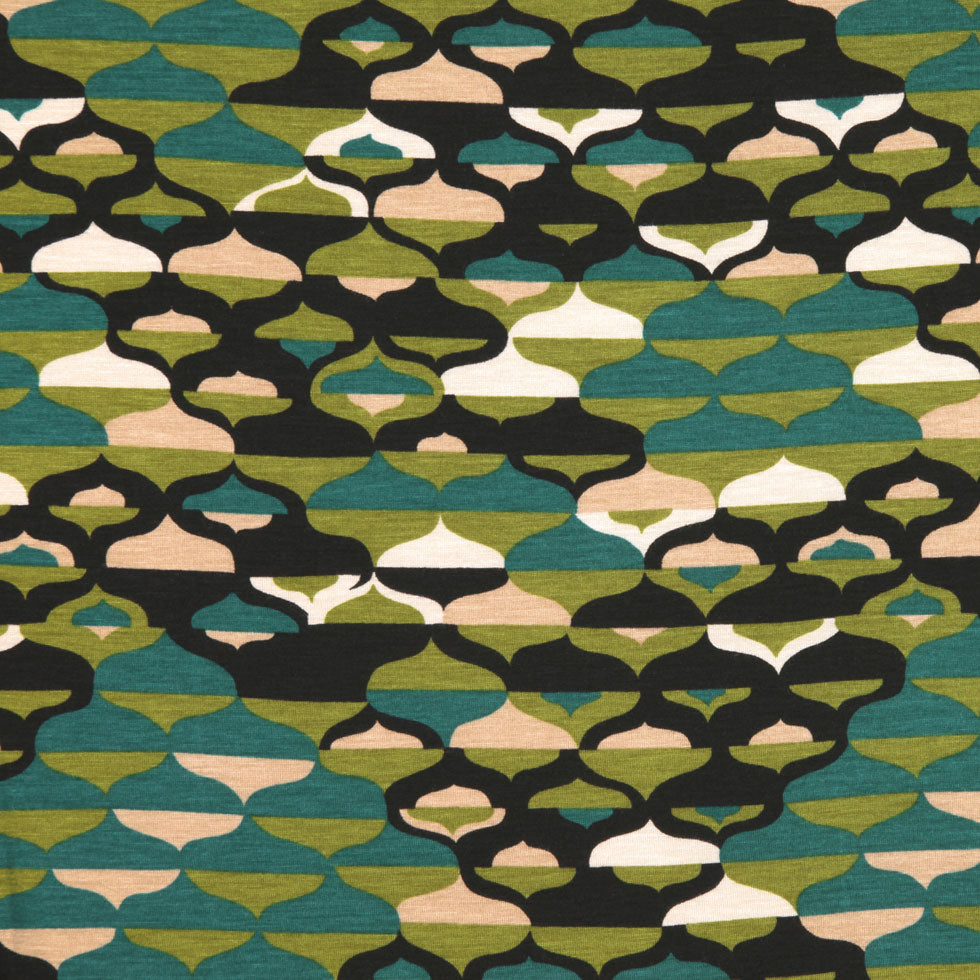 Italian Multicolor Stretch Rayon Jersey Print