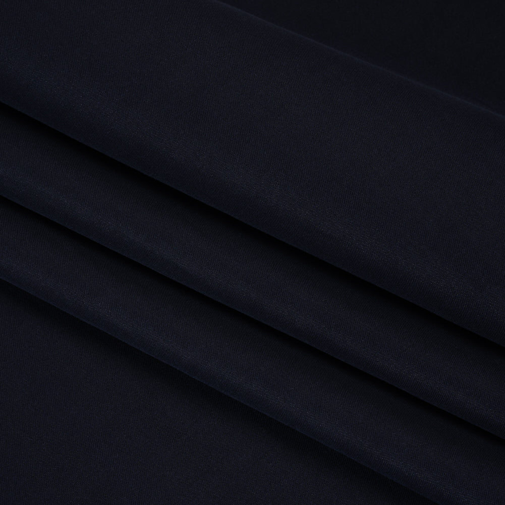 Rayon and Cotton Twill - Navy - Deadstock - Folded