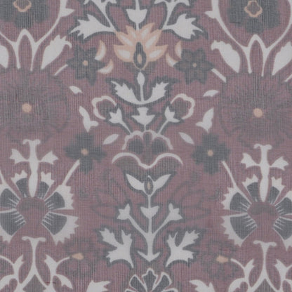 Mauve/Black/Peach/Cream/Chocol Paisley Print Detail