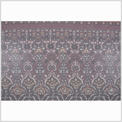Mauve/Black/Peach/Cream/Chocol Paisley Print Full