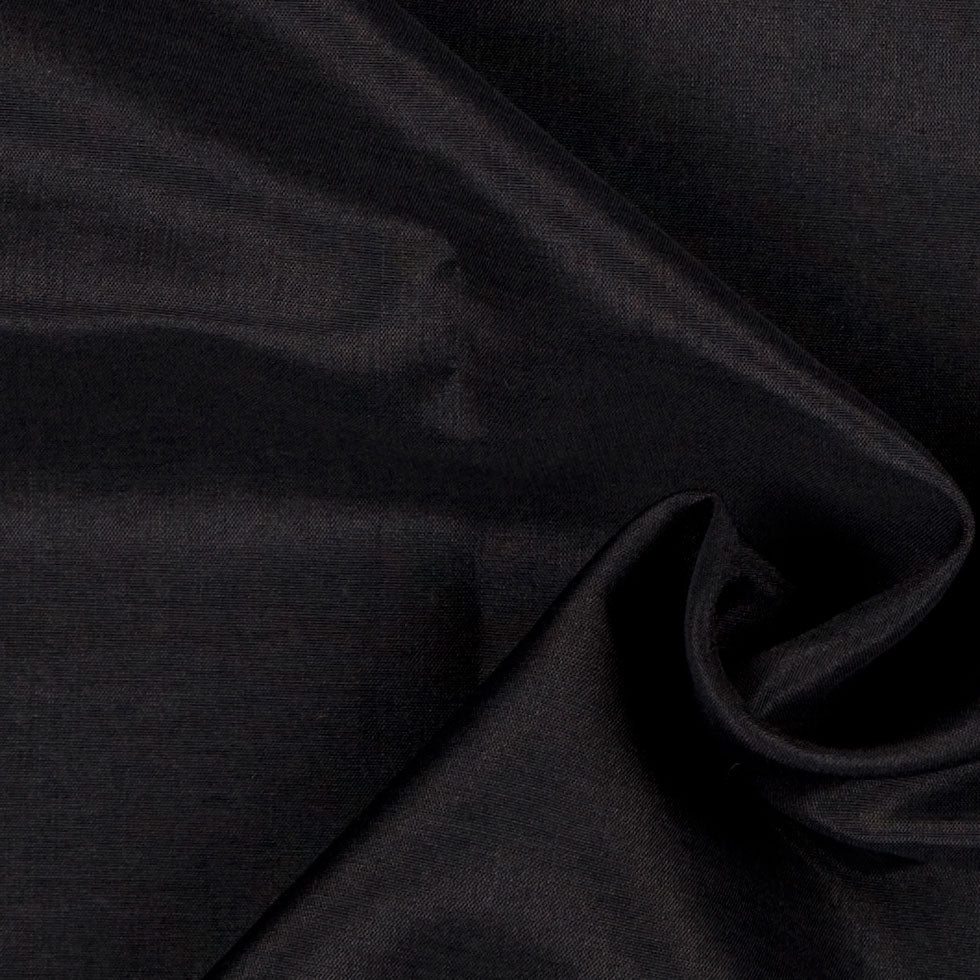 Black Silk and Cotton Voile Detail