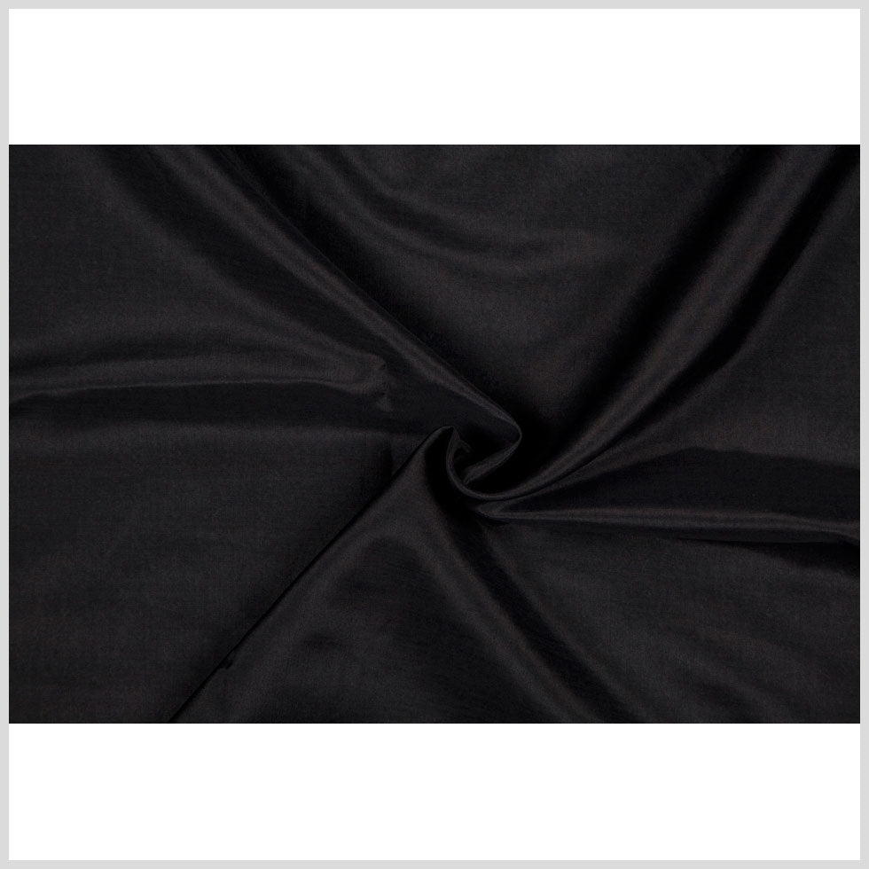 Black Silk and Cotton Voile Full