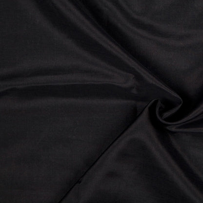 Black Silk and Cotton Voile