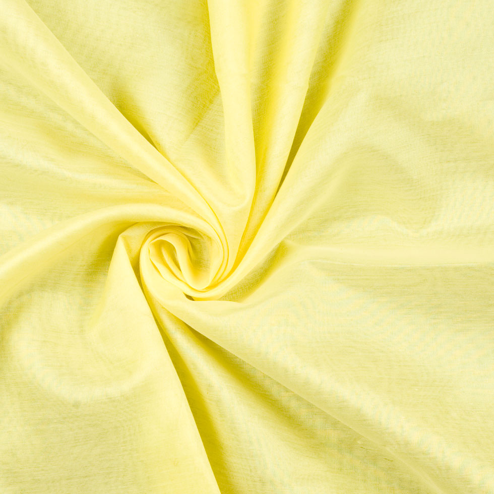 Neon Yellow Solid Voile Detail