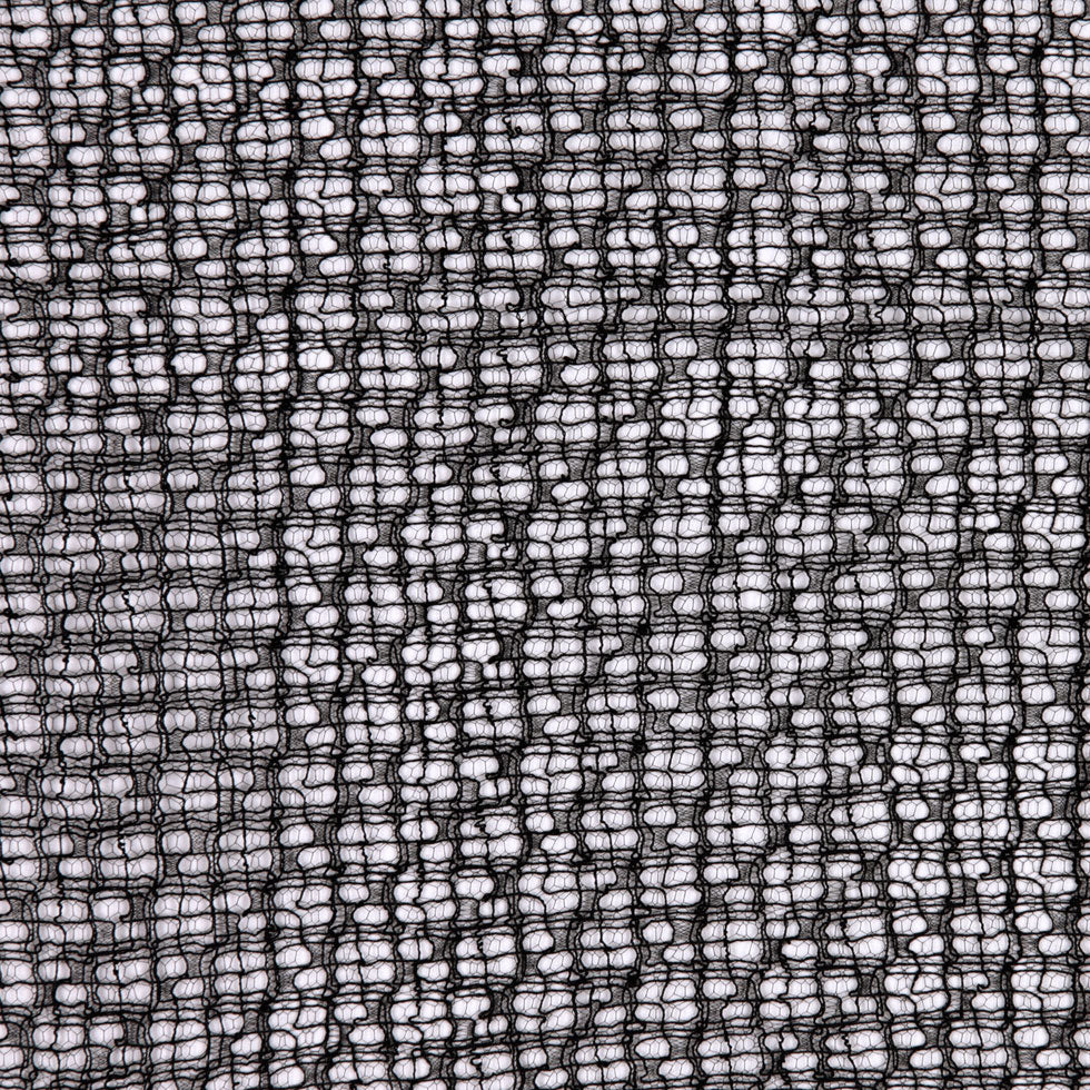 Black Delicate Silk Lace