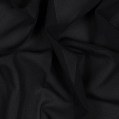 Black Stretch Silk Georgette - Detail