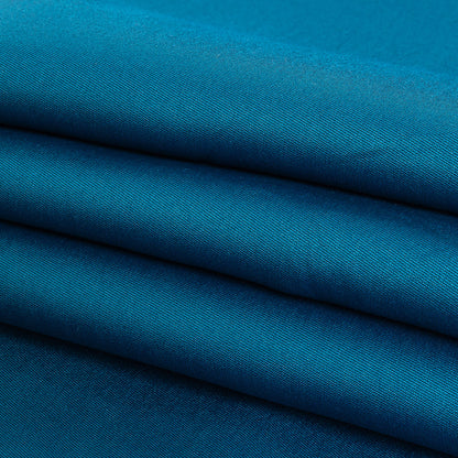 Galaxy Blue Heavy Silk and Polyester Twill