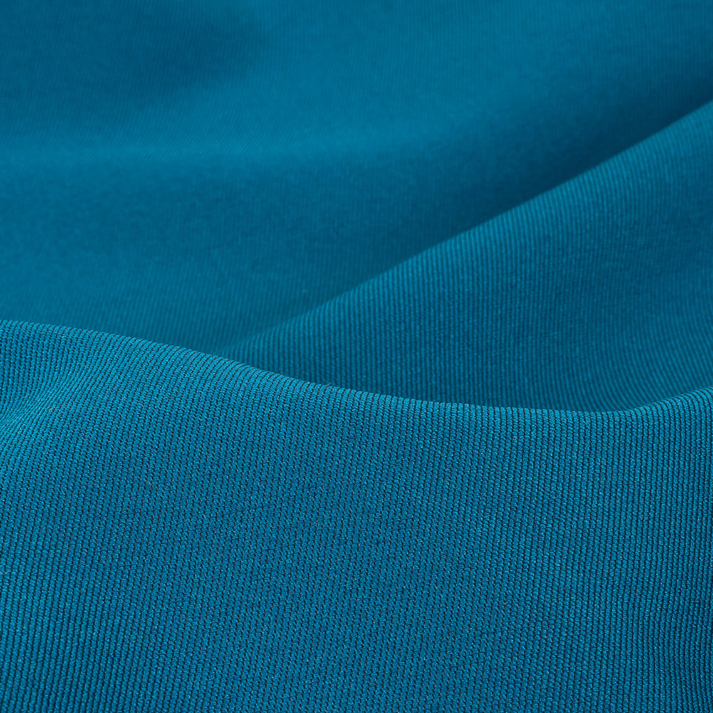 Galaxy Blue Heavy Silk and Polyester Twill