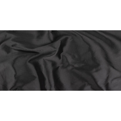 Black and Navy Silk Twill