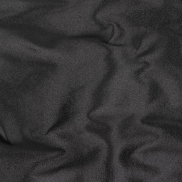 Black and Navy Silk Twill