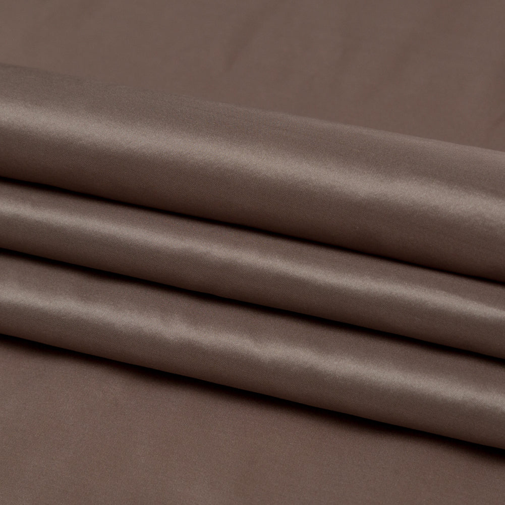 Warm Gray Silk Taffeta Folded