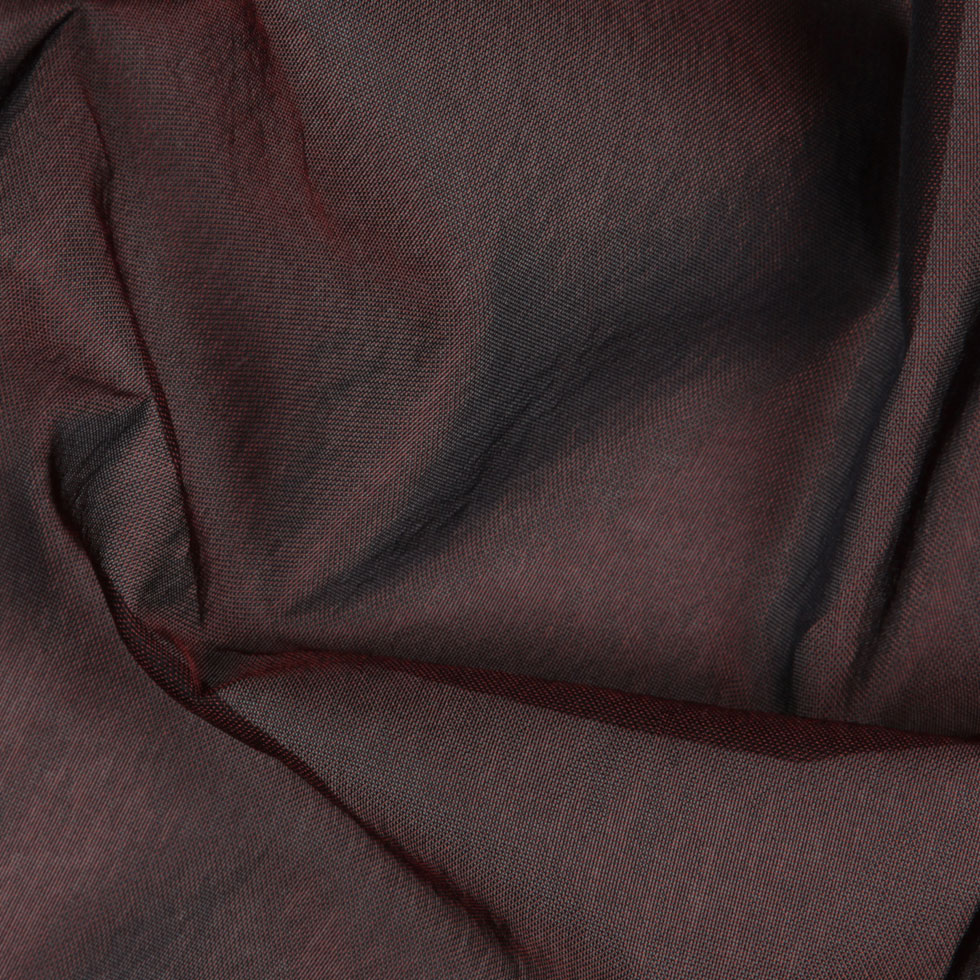 Brick/Black Solid Organza - Detail
