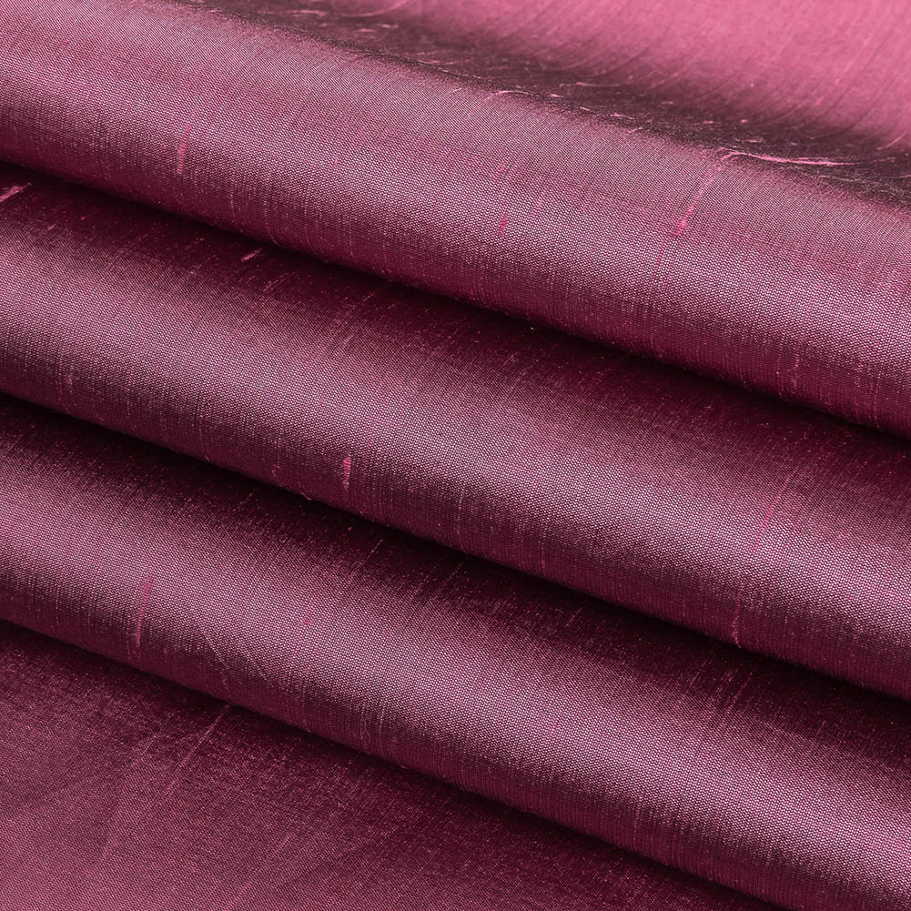 Orchid Silk Shantung Folded