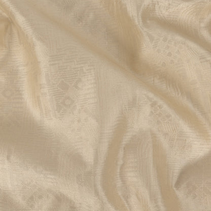 Semolina Geometric Silk Burnout Jacquard