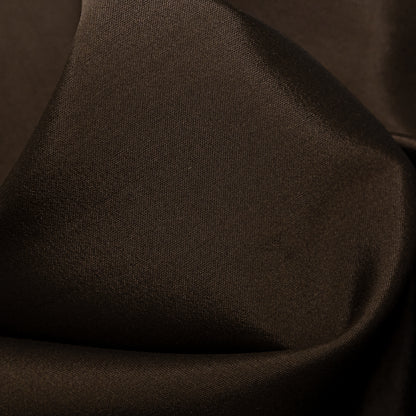 Chocolate Silk and Wool Woven - Detail