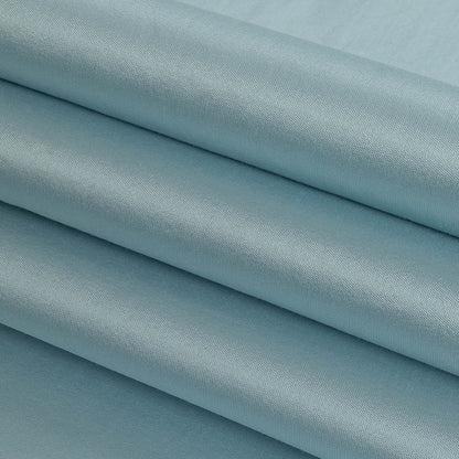 Powder Blue Silk and Wool Woven Detail