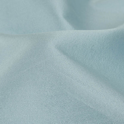 Powder Blue Silk and Wool Woven Full