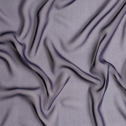 Purple Solid Silk Chiffon