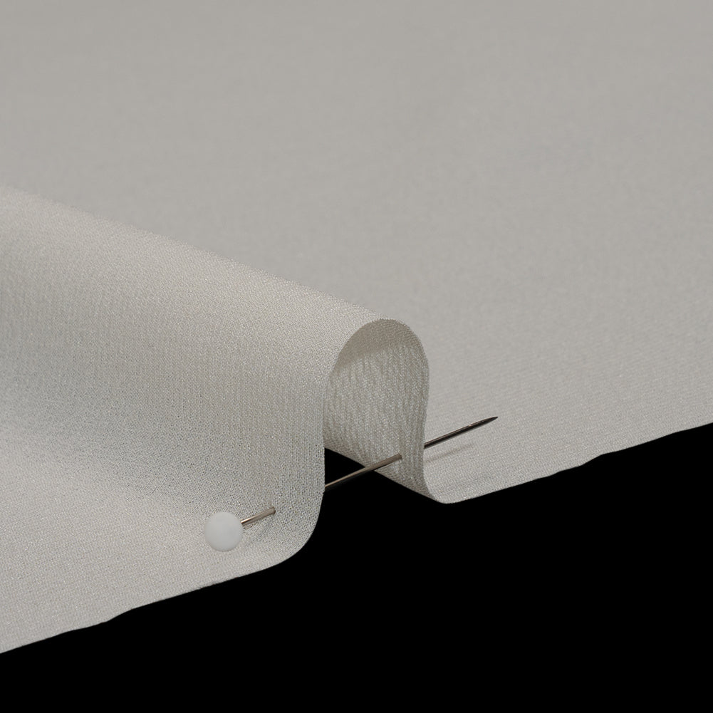 Stretch Silk Chiffon - Ivory - Deadstock