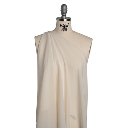 Stretch Silk Chiffon - Ivory - Deadstock