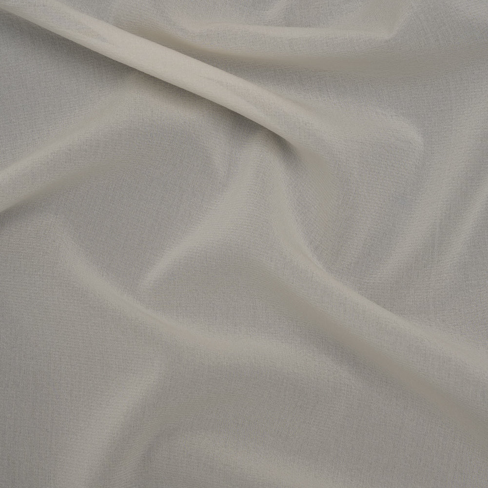 Stretch Silk Chiffon - Ivory - Deadstock